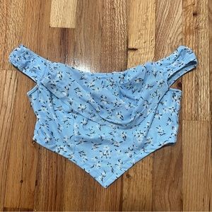 Princess Polly Floral Crop Top Blouse size 2